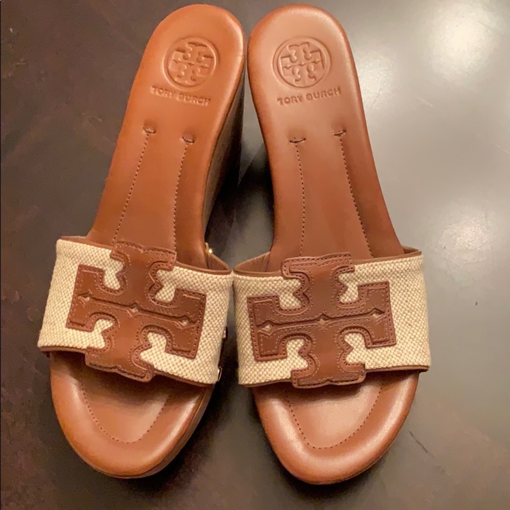 Tory Burch wedge slide size 8